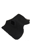 EPDM hemelwaterafvoer 60mm x 100mm 90 graden uitloop