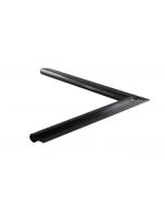 Kraaltrim binnenhoek zwart 26mm breed | lengte 500 x 500mm