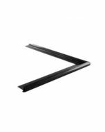 Kraaltrim buitenhoek zwart 26mm breed | lengte 500 x 500mm