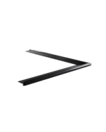 Kraaltrim buitenhoek zwart 26mm breed | lengte 500 x 500mm
