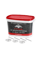 Combinatiepakket voor 20mm PIR isolatie 5,0 x 40mm - 250 st.