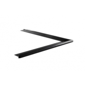 Kraaltrim buitenhoek zwart 26mm breed | lengte 500 x 500mm