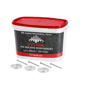 Combinatiepakket voor 60mm PIR isolatie 5,0 x 80mm - 250 st.